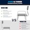 Flash Furniture 26-1/4" L, Plastic, Aluminum, Gray Bath Transfer Bench DC-HY3510L-GRY-GG - alternate 4